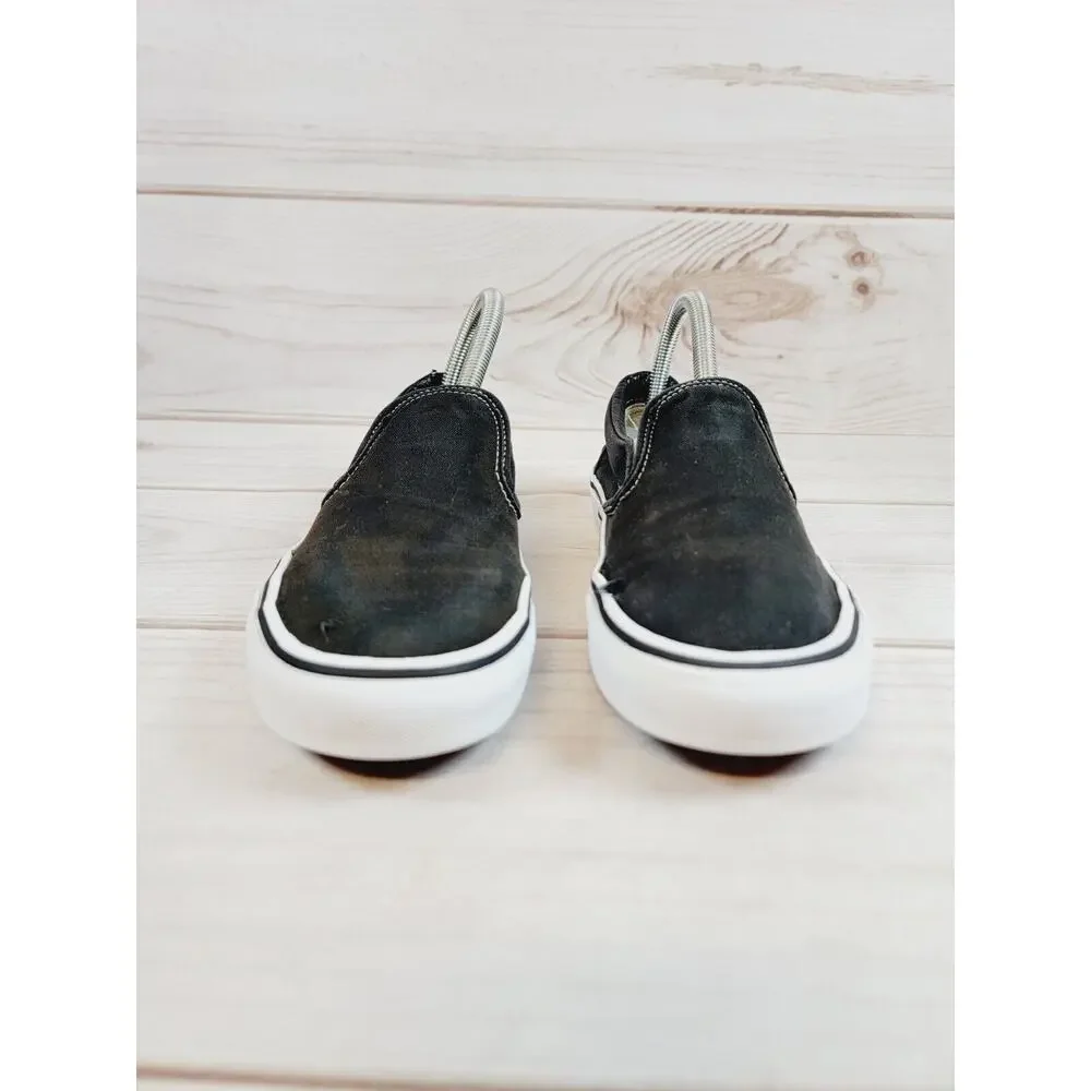 Vans 751505 Classic Slip-on Black True White Womens sz 8.5 Shoes Mens 7 Shoes